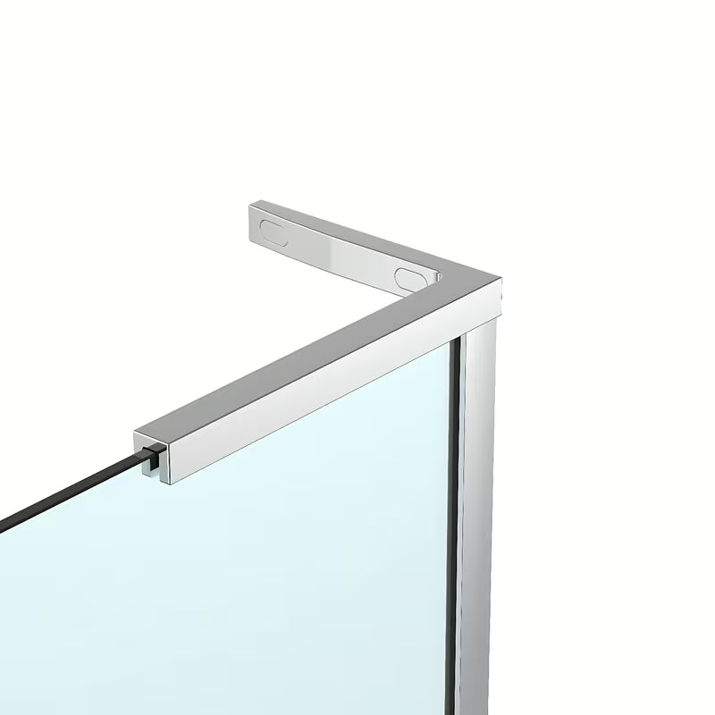 Walk-in sprchová zástěna SAT Walk-in 110 cm v chromu s čirým bezpečnostním sklem a úpravou Easy Clean.
