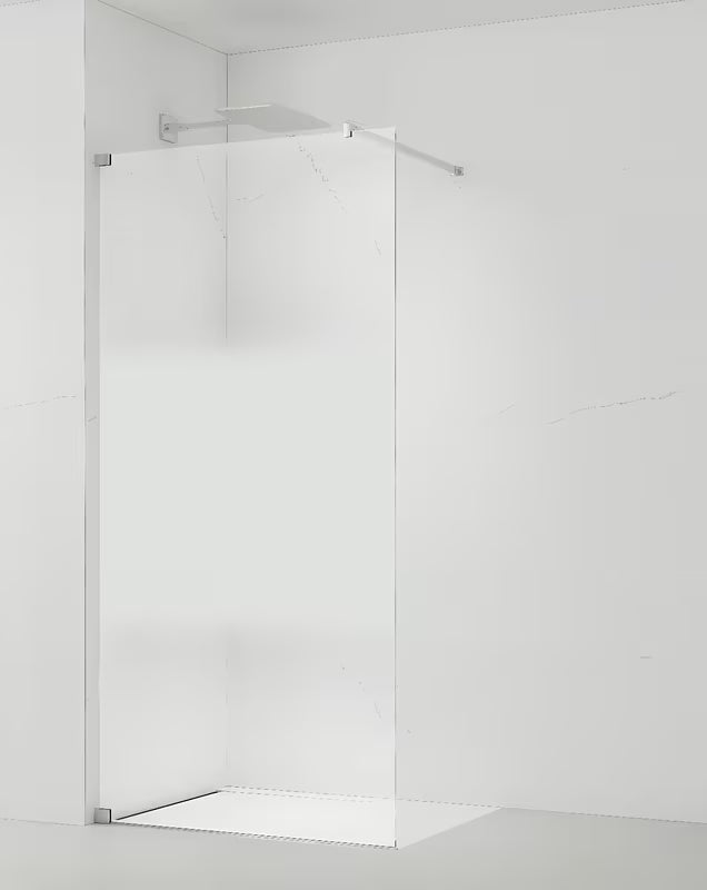 SAT Walk-in tuš stijena Walk-In 120 cm u krom izvedbi s prozirnim staklom i intimnom trakom