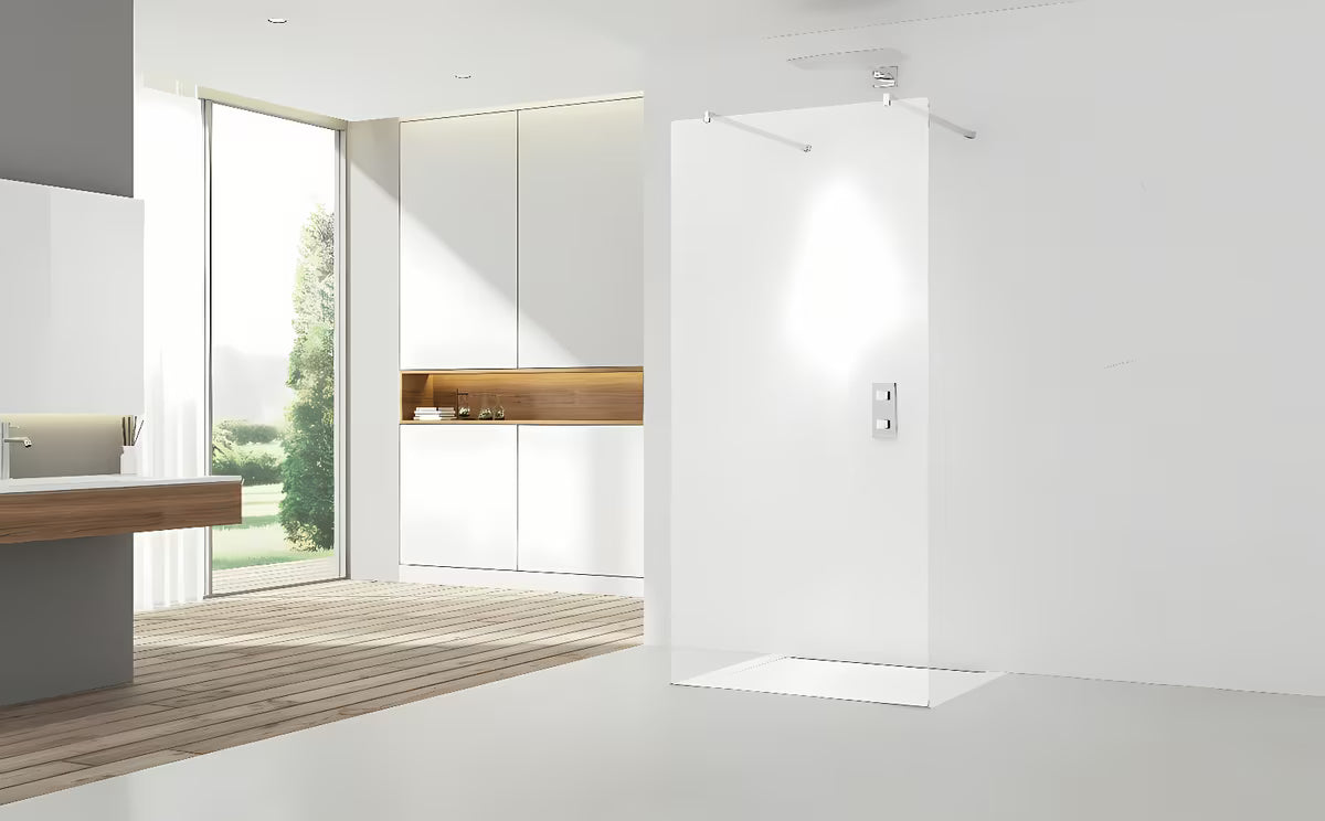 Walk-in sprchová zástěna SAT Walk-in 60x200 cm s čirým sklem a lesklým chromovým profilem