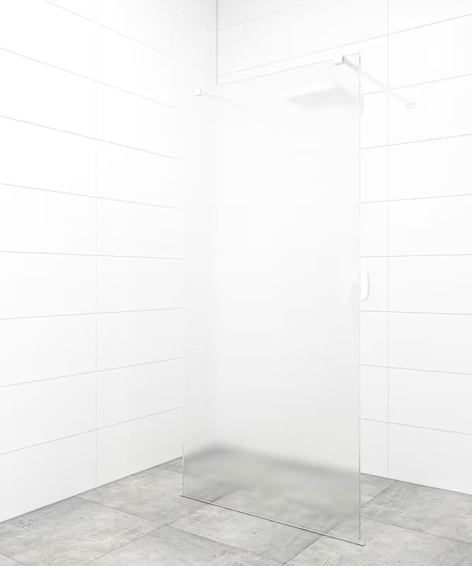 SAT Walk-in sprchová zástěna Walk-In 90 cm v bílé barvě s transparentním bezpečnostním sklem