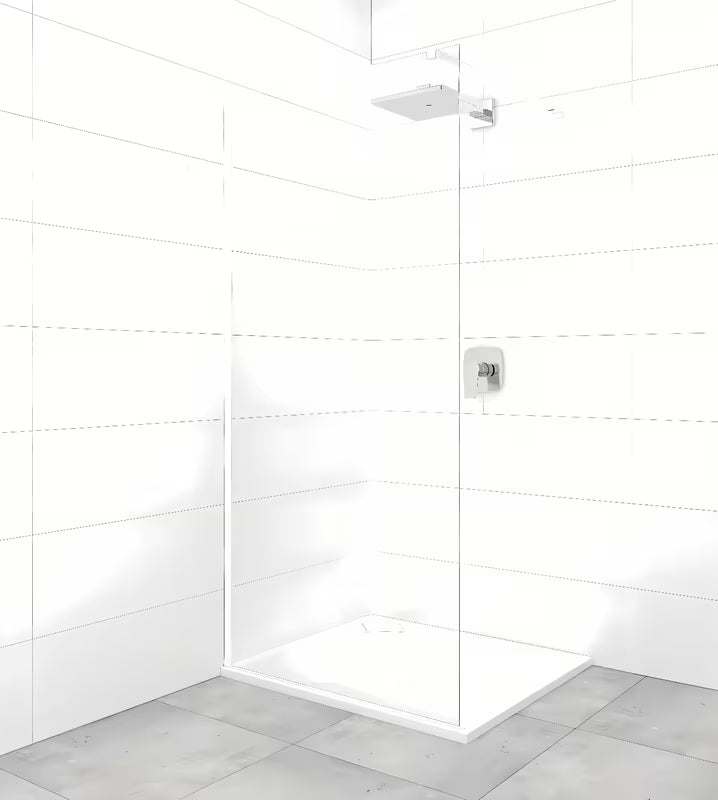 Bílé kloubové upevňovací rameno pro sprchový kout SAT Walk-In