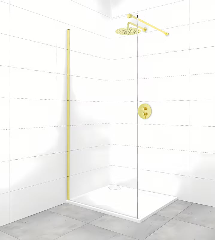 Upevňovací rameno pro walk-in sprchovou stěnu SAT Walk-In v provedení PVD gun metal