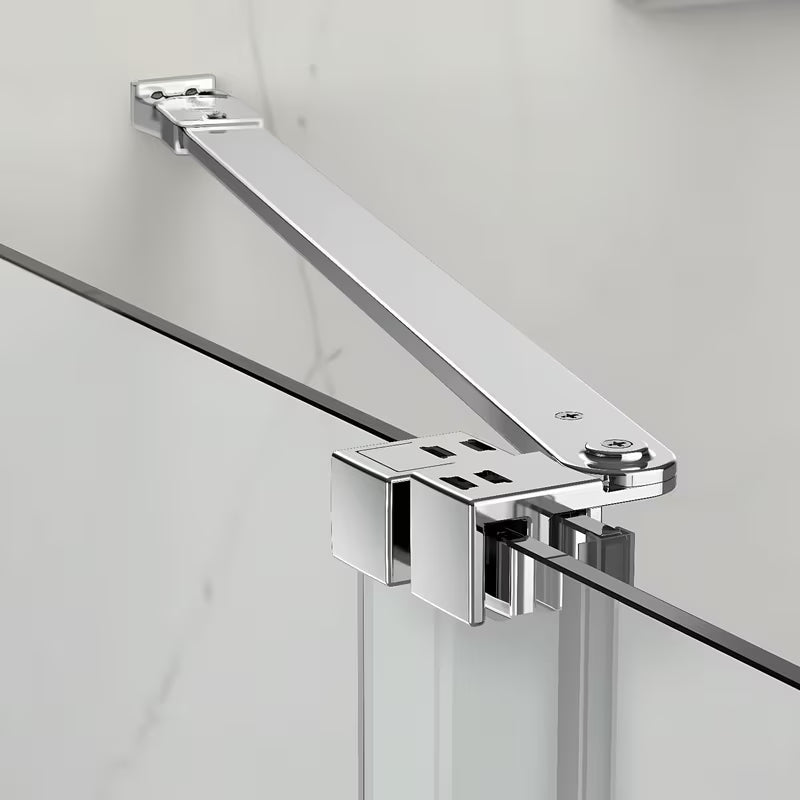 Sprchová zástěna Walk-In SAT Xmotion 140 cm v chromu s čirým sklem a posuvným otevíráním