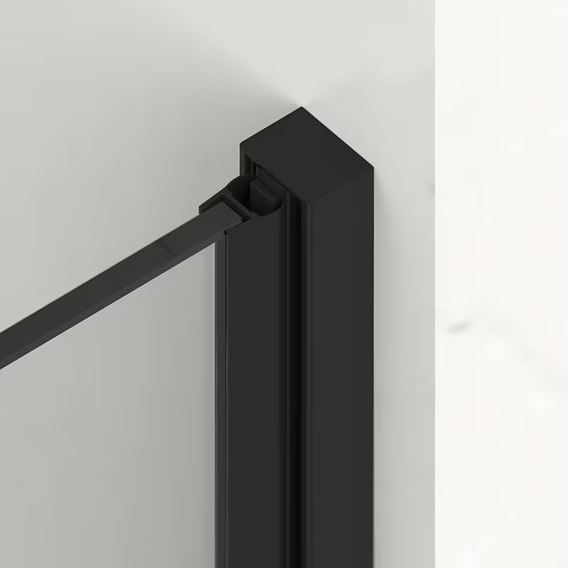 Sprchové dveře SAT Xmotion Walk-In 140 cm v bílé barvě s čirým sklem a posuvným otevíráním