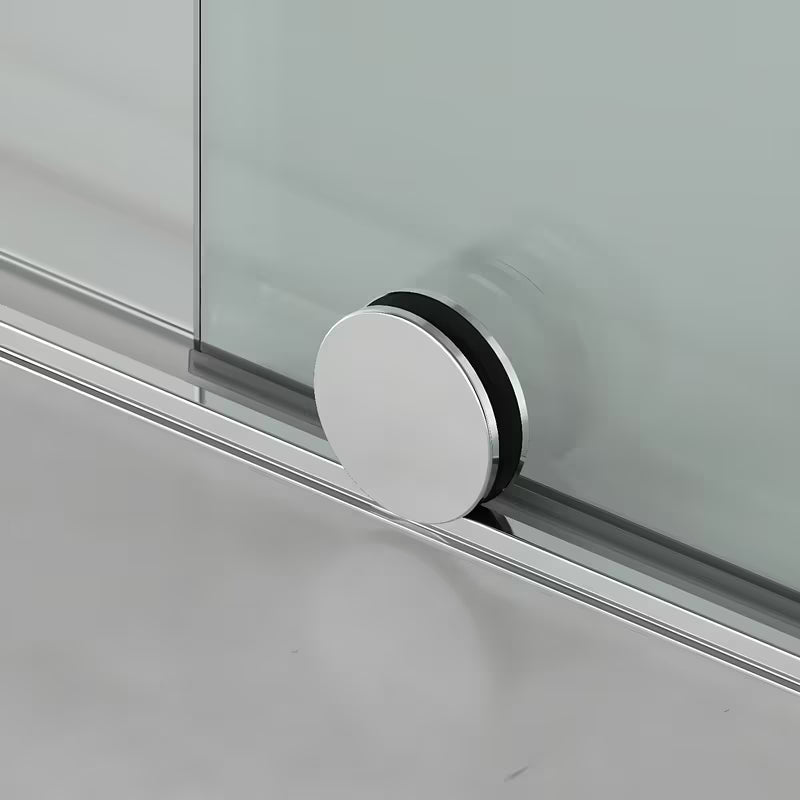 Sprchový kout SAT Walk-In Xmotion 120x110 cm s posuvnými dveřmi, čirým sklem a lesklým chromem.