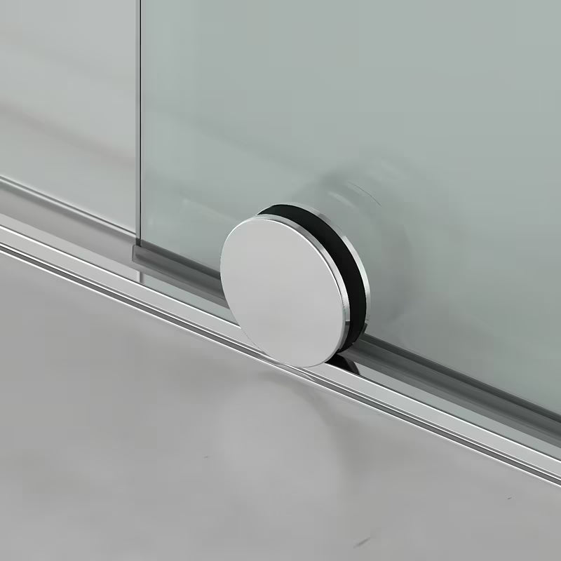 Obdélníkový sprchový kout SAT Xmotion 140x90 cm v lesklém chromu s čirým sklem a posuvnými dveřmi.