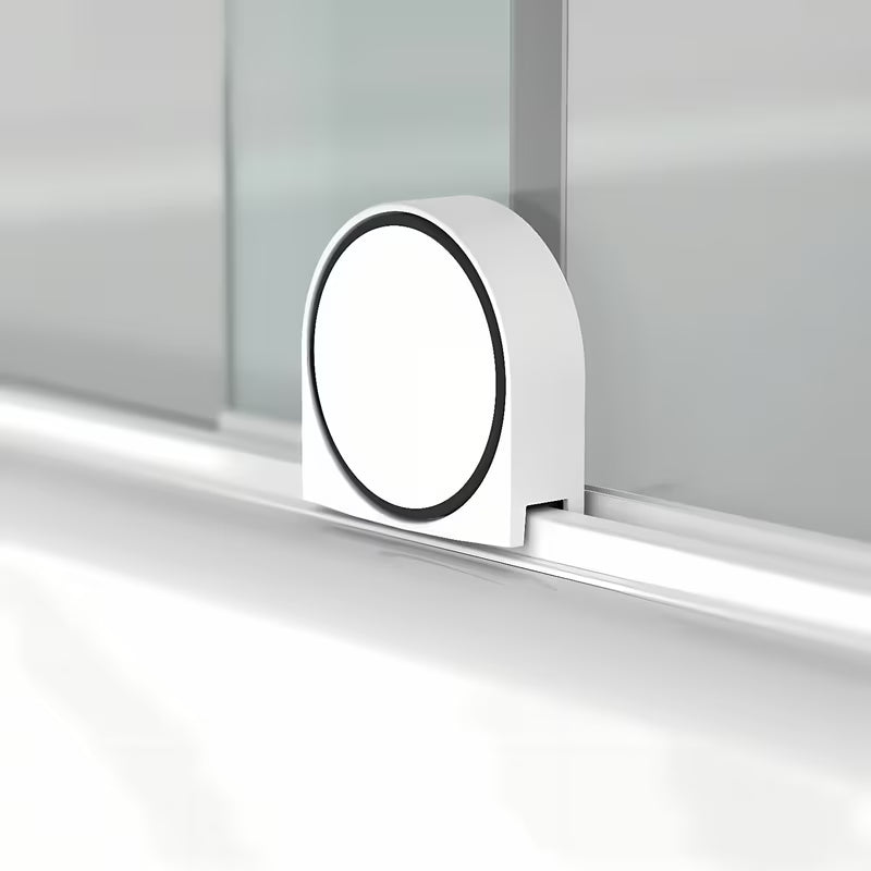 Vanová zástěna SAT Walk-In Xmotion 150 cm s transparentním sklem a bílými profily