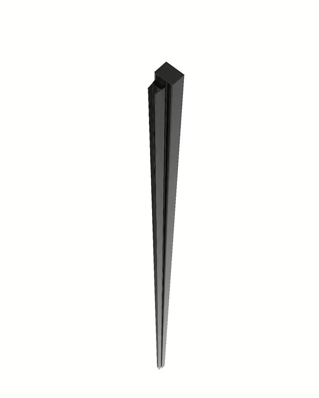Černý nikový boční profil SAT Walk-in Xmotion pro sprchové dveře a kouty se sklem 8 mm