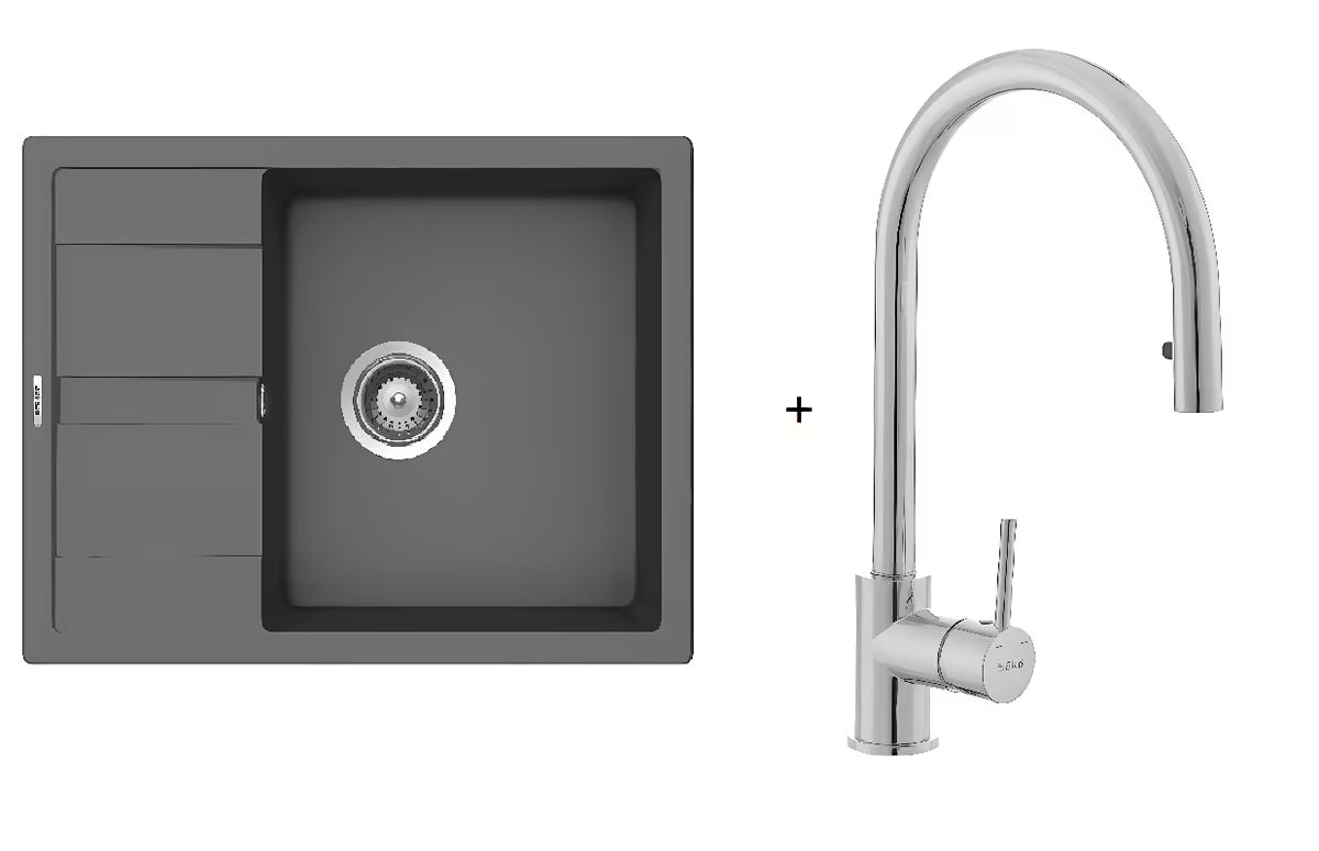 Výhodný set granitového kuchyňského dřezu Schock a kuchyňské baterie SIKO