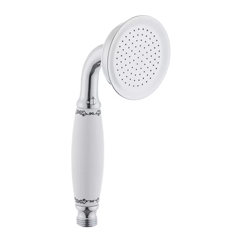 Sprchová hlavice SIKO Provence v retro designu, kovové provedení, 1 funkce, průměr 7,3 cm.