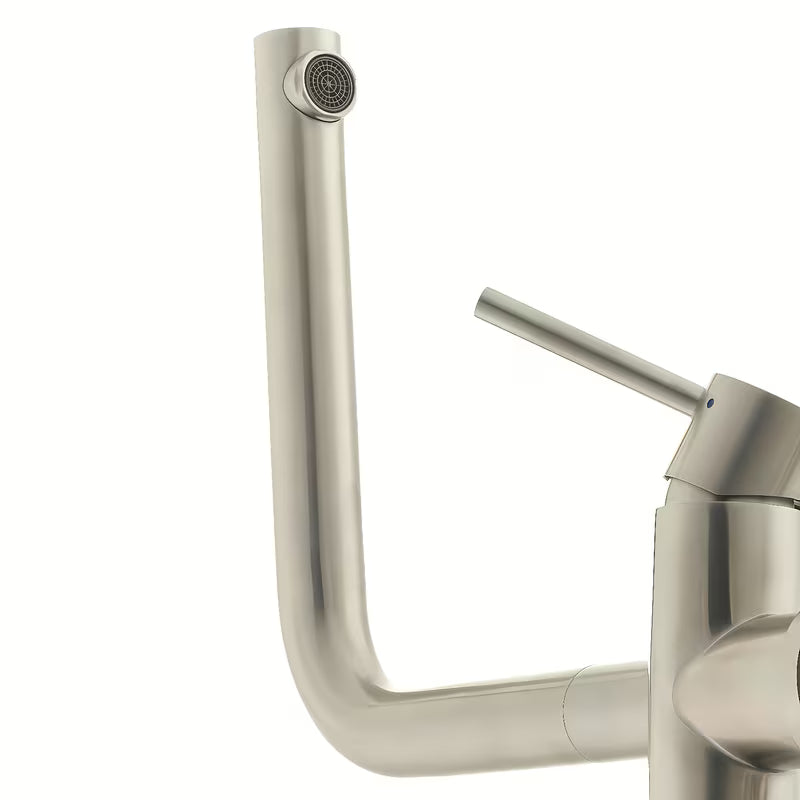 Nerezová dřezová baterie SIKO Steel s otočným ramínkem v matném provedení supersteel