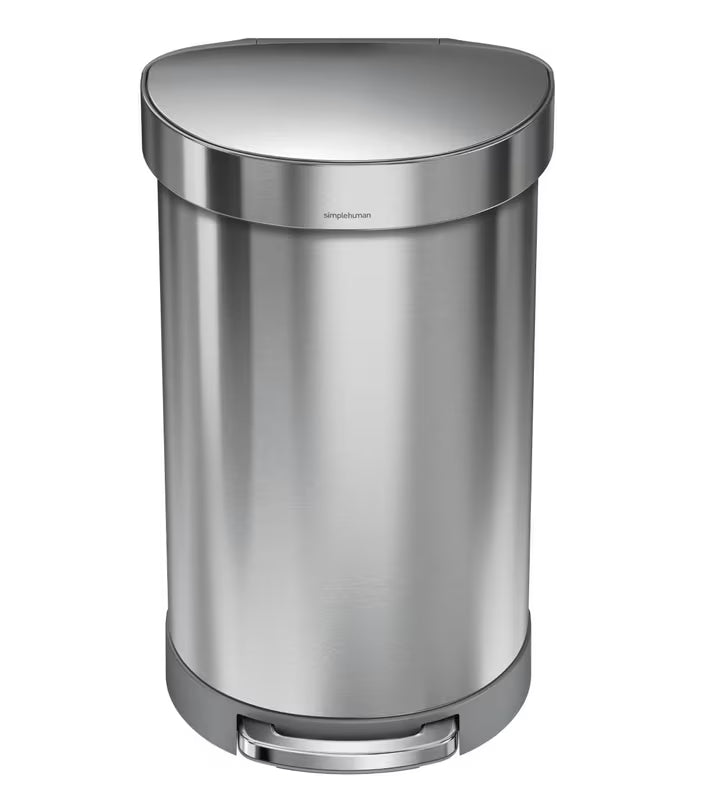 Odpadkový koš Simplehuman Pedal bin z kartáčované nerezové oceli s pedálovým otevíráním