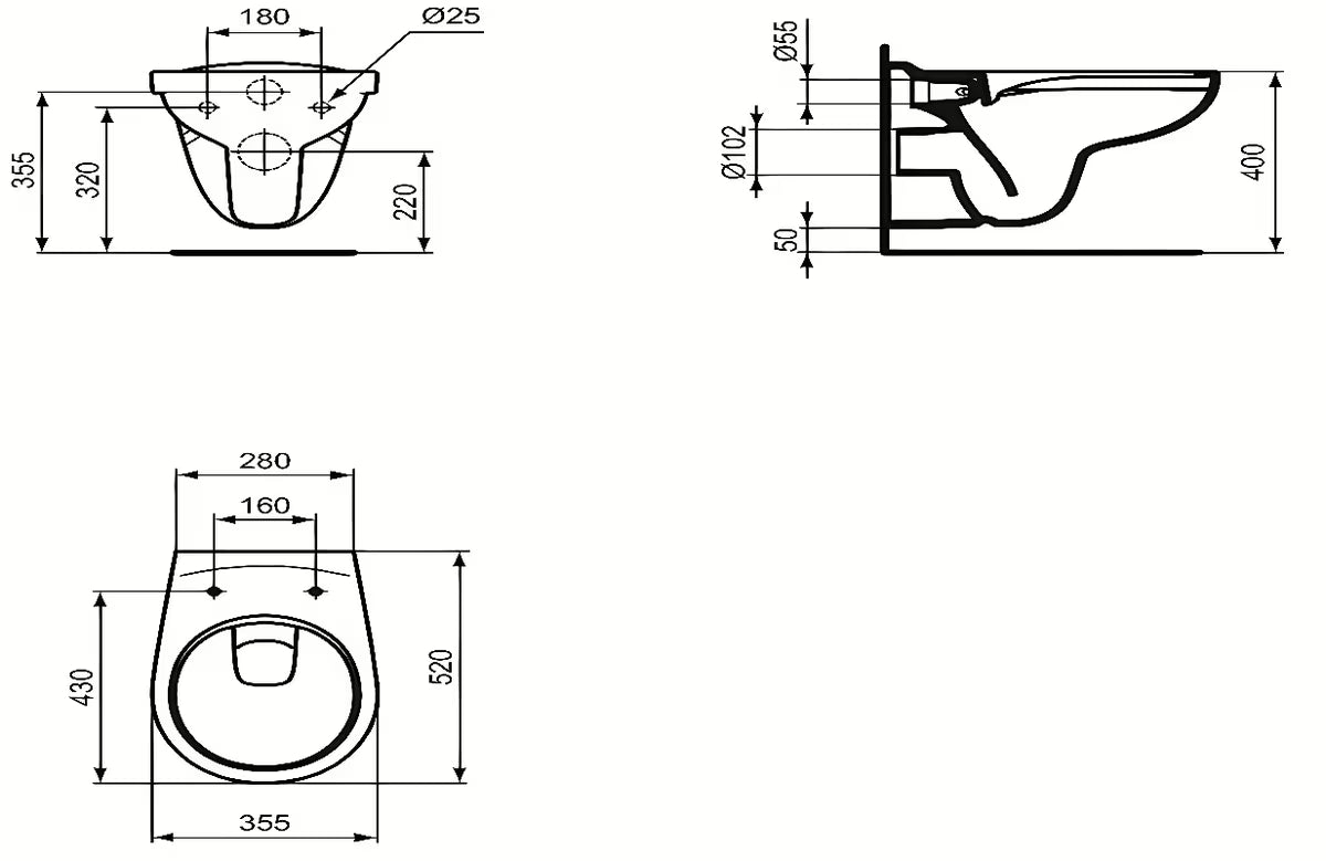 Akční závěsný WC set TECE 5v1 s podomítkovou nádrží, bílým tlačítkem TECEbase, rimless WC a sedátkem SoftClose