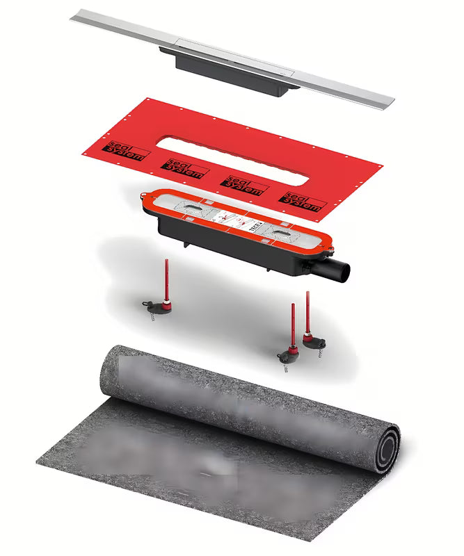 Sprchový žlab Tece Tecedrainprofile 90 cm z nerezové oceli v provedení supersteel
