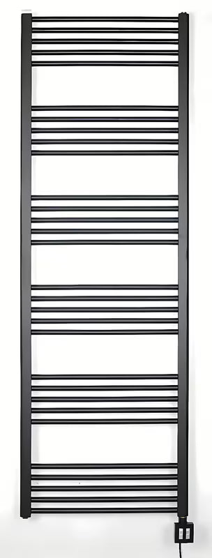 Elektrický radiátor Thermal Trend KD Economy 180x60 cm v černé matné barvě s termostatem KTX 4