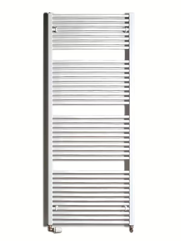Bílý kombinovaný trubkový radiátor Thermal Trend KD 75x185 cm do koupelny.