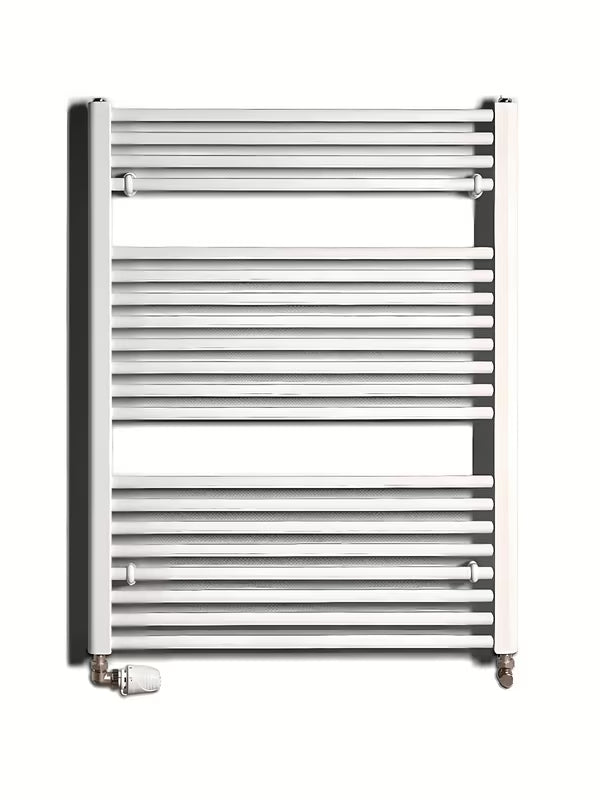 Bílý kombinovaný trubkový radiátor Thermal Trend KD 96x75 cm do koupelny