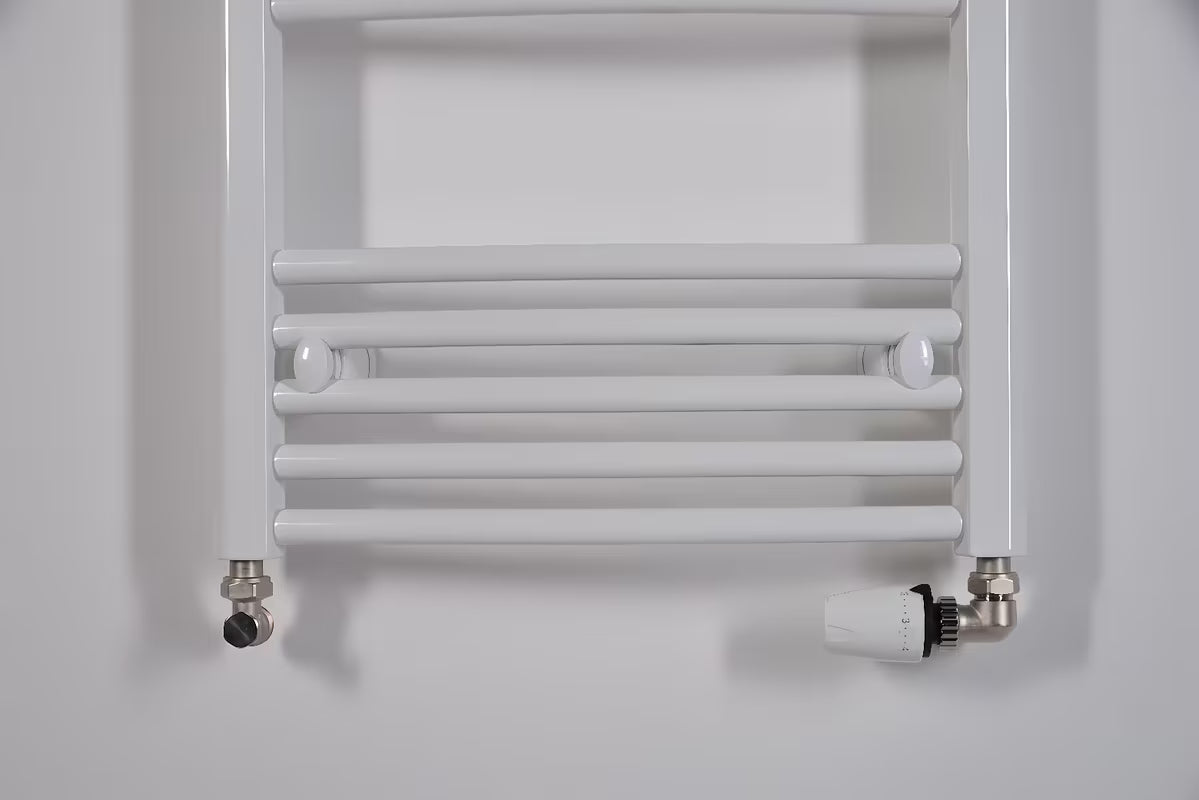 Bílý kombinovaný trubkový radiátor Thermal Trend KDO 96 x 75 cm do koupelny
