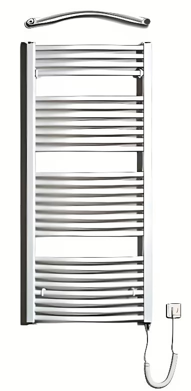 Bílý elektrický trubkový radiátor Thermal Trend KDOE 600x1320 mm s topnou tyčí 500 W