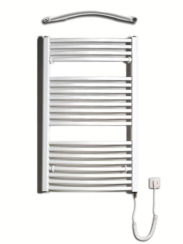 Bílý elektrický trubkový radiátor Thermal Trend KDOE 600x960 mm s topnou tyčí