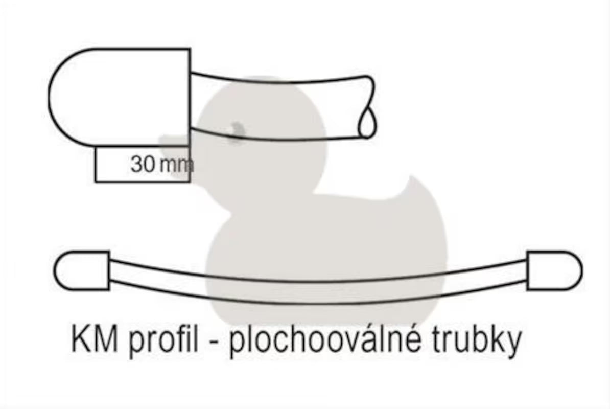 Bílý kombinovaný trubkový radiátor Thermal Trend Km o rozměru 123,3x90 cm.