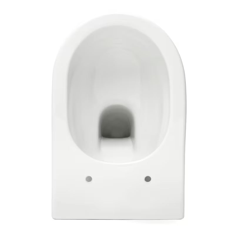 Bílé závěsné WC VitrA Integra bez splachovacího okruhu s technologií Rim-Ex a sedátkem SoftClose.