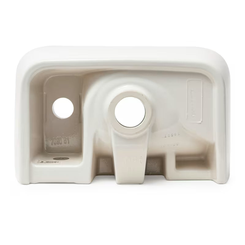 Bílé keramické umývátko Vitra Integra 37x22 cm s otvorem pro baterii vlevo v lesklém provedení