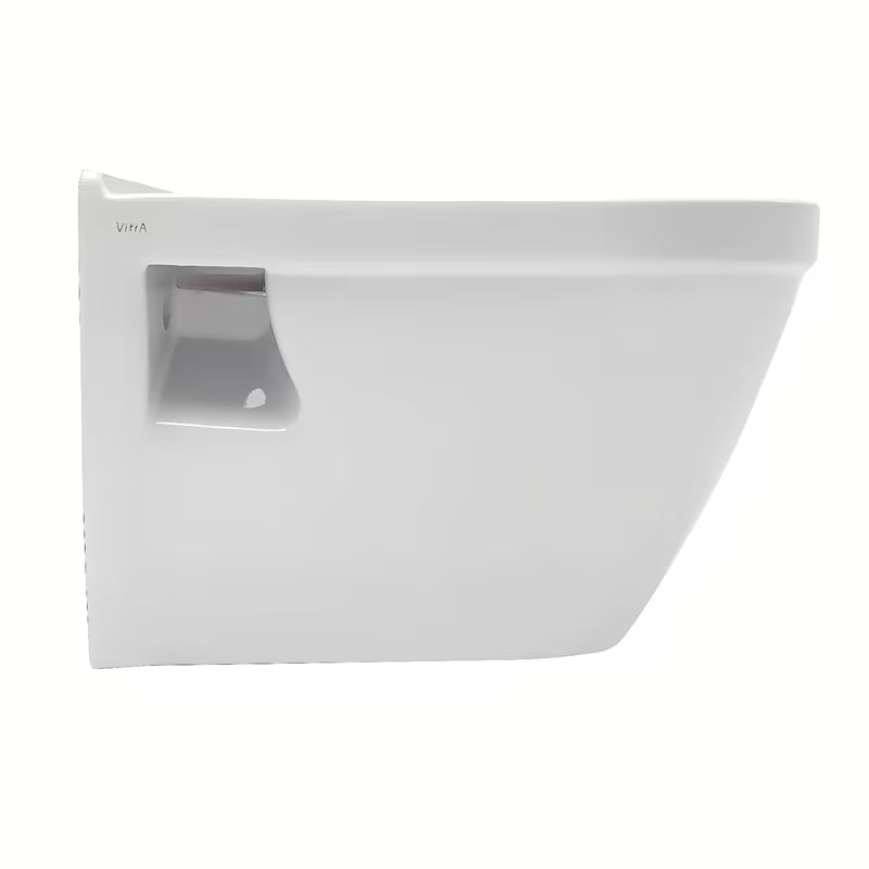 Bílé závěsné WC VitrA S50 s viditelným bočním uchycením