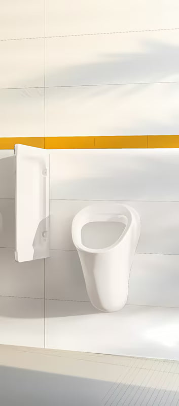 Bílý pisoár VitrA Urinal se zadním přívodem napouštění