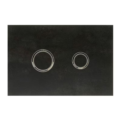 Černo-matné ovládací tlačítko Alca pro nádržky Alcaplast ze série Metal.