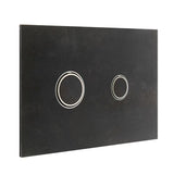 Černo-matné ovládací tlačítko Alca pro nádržky Alcaplast ze série Metal.