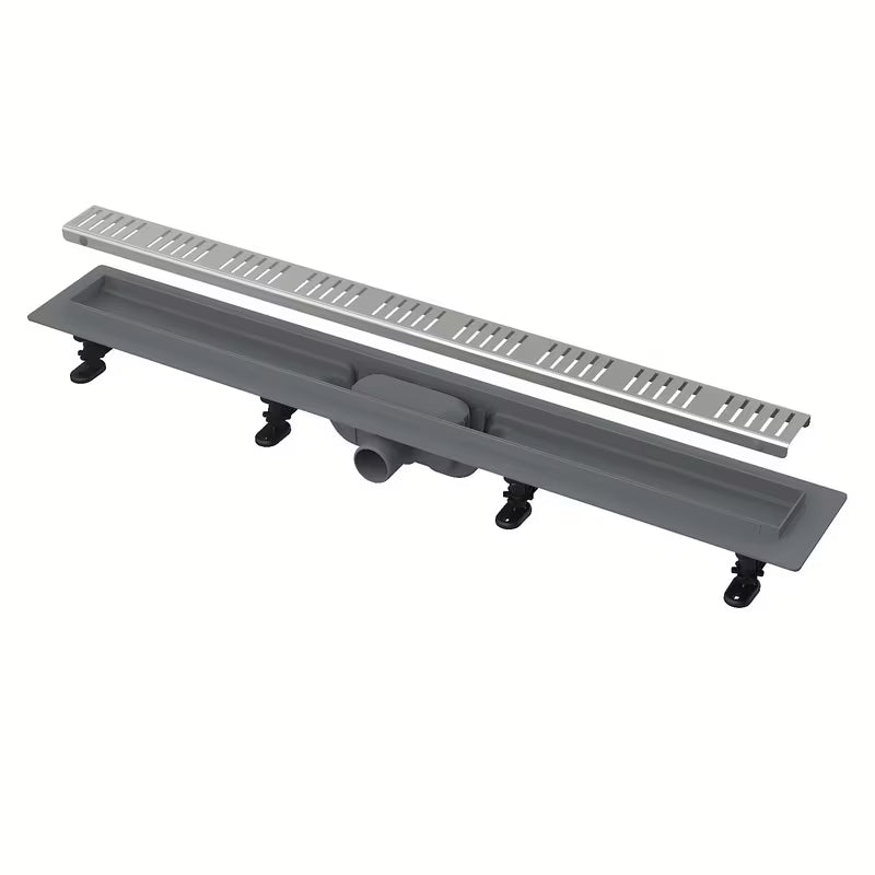 Sprchový žlab Alca APZ10-550M pro sprchy v úrovni podlahy s roštem 55 cm v matném provedení.
