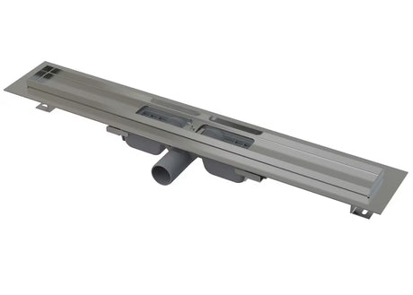 Nerezový sprchový žlab Alca Chrome 85 cm pro sprchy v úrovni podlahy