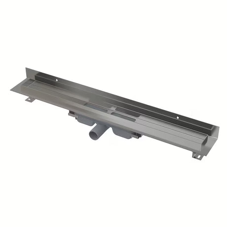 Nerezový sprchový žlab Alca APZ116 pro montáž ke stěně se šířkou roštu 85 cm