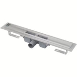 Nerezový sprchový žlab Alca Chrome 95 cm pro odvodnění sprchy v úrovni podlahy