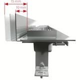Nerezový sprchový žlab Alca 105 cm v provedení chrome pro montáž přímo ke stěně