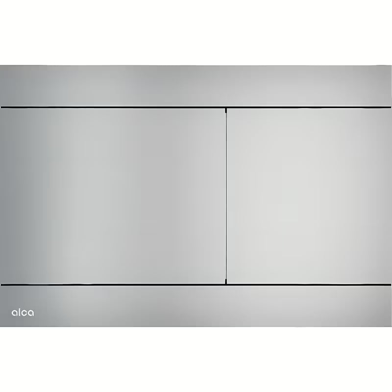 Ovládací tlačítko Alca Fun z řady Flat s integrovaným mechanismem do stěny a povrchem Anti-fingerprint.