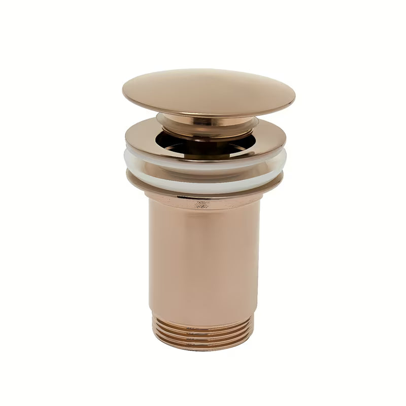Alca Individual umyvadlová výpust Click/Clack 5/4" s přepadem v matné růžové zlaté