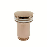 Alca Individual umyvadlová výpust Click/Clack 5/4" s přepadem v matné růžové zlaté