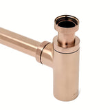 Alca Individual umyvadlový sifon DN32 v provedení rose gold mat s kovovou rozetou