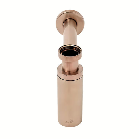 Alca Individual umyvadlový sifon DN32 v provedení rose gold mat s kovovou rozetou