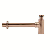 Alca Individual umyvadlový sifon DN32 v provedení rose gold mat s kovovou rozetou