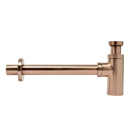 Alca Individual umyvadlový sifon DN32 v provedení rose gold mat s kovovou rozetou