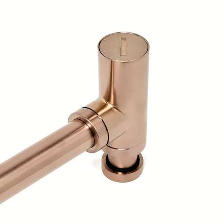 Alca Individual umyvadlový sifon DN32 v provedení rose gold mat s kovovou rozetou