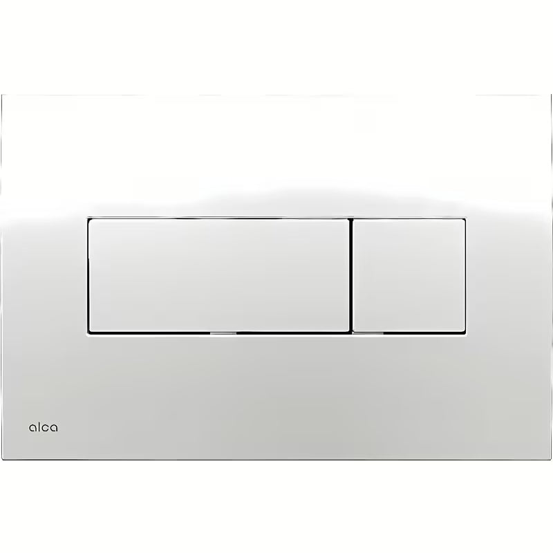 Ovládací tlačítko Alca Chrome v provedení chrom-lesk pro instalační systémy a WC nádrže pro zazdění.