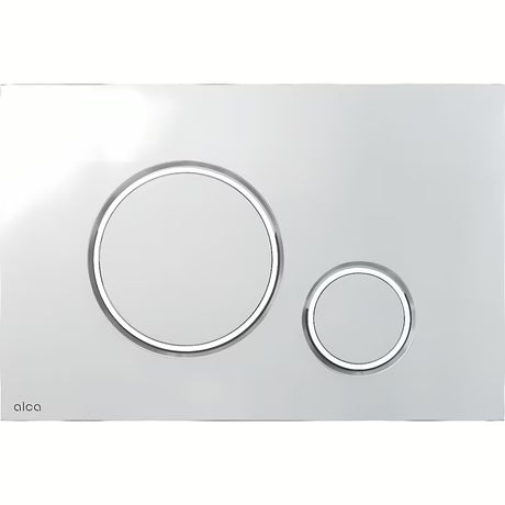 Ovládací tlačítko Alca v provedení chrom-mat pro předstěnové instalační systémy a nádrže pro zazdění.
