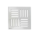 Podlahová vpusť Alca pro rámeček 150×150 mm s masivní nerezovou mřížkou