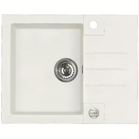 Granitový kuchyňský dřez Alveus na pracovní desku 595 x 475 mm v provedení White 11