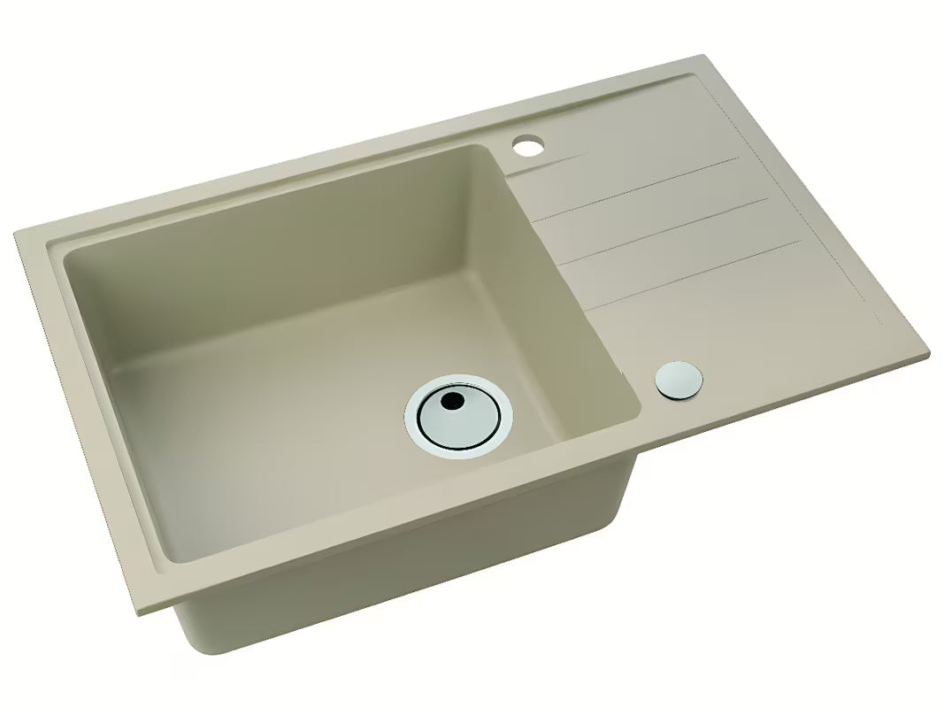 Granitový kuchyňský dřez Alveus Intermezzo 130 s odkapem v barvě beige