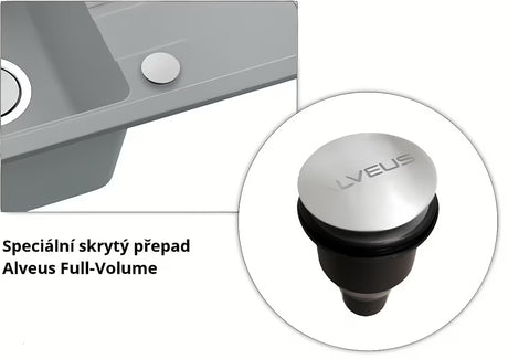 Alveus Intermezzo 30 granitový kuchyňský dřez s odkapem v barvě beige